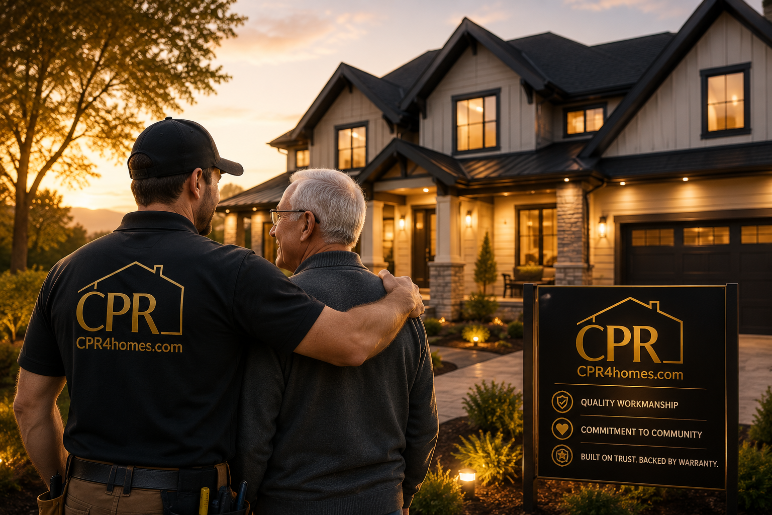 CPR4Homes team helping a homeowner